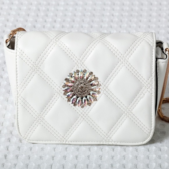 Prism Crystal Round Brooch Concho Handmade Magnetic Bag Charm - Picture 11 of 14